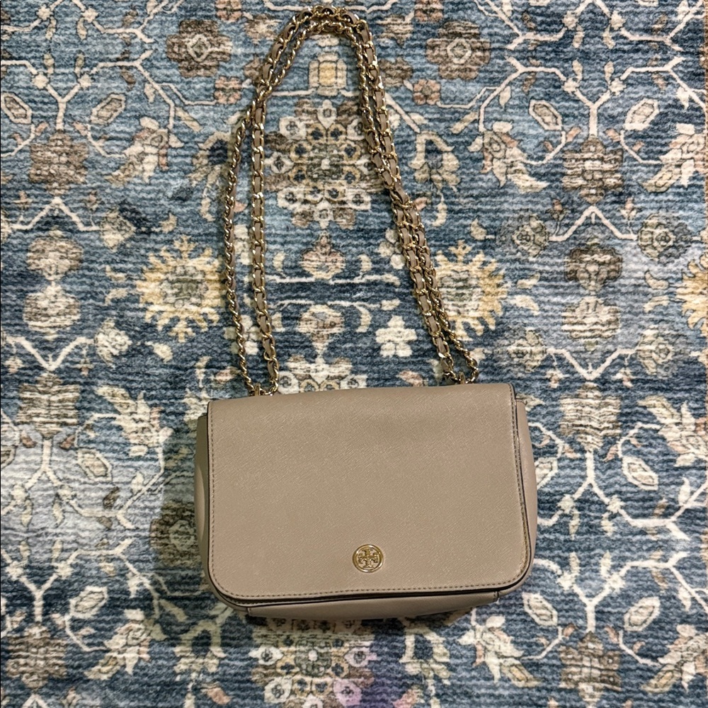 Tory Burch Taupe Crossbody Bag